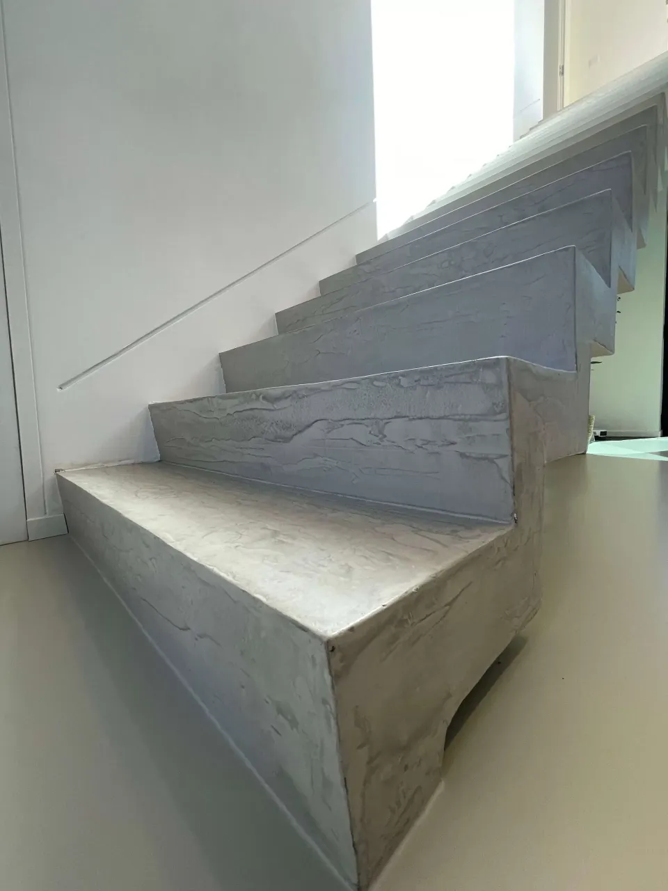 View of the entrance hall from the stairs